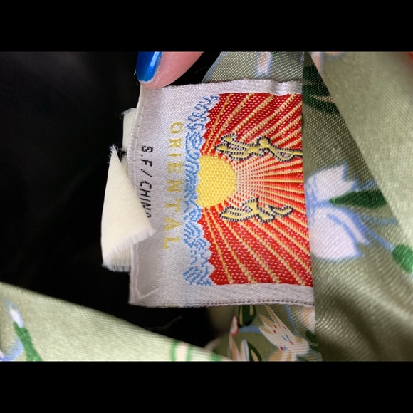 Oriental brand Vintage Long Kimono Robe, fits S-M - Picture 8 of 8